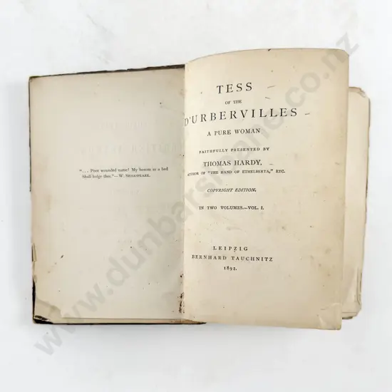 Hardy Thomas - Tess of the Durbervilles