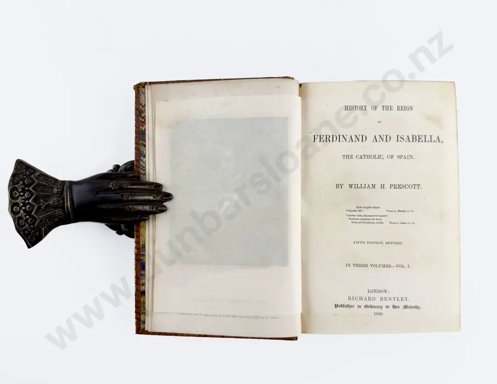 Prescott William H - History Of The Reign of Ferdinand And Isabella (3 Vols) Image 1++