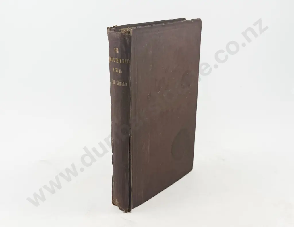 Fitz-Gerald Wm N - The Carriage Trimmers Manual And Guide and Illustrated Technical Dictionary Image 1++