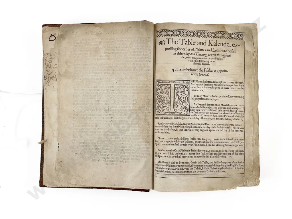 The Booke of Common  prayer 1580 Image 1++