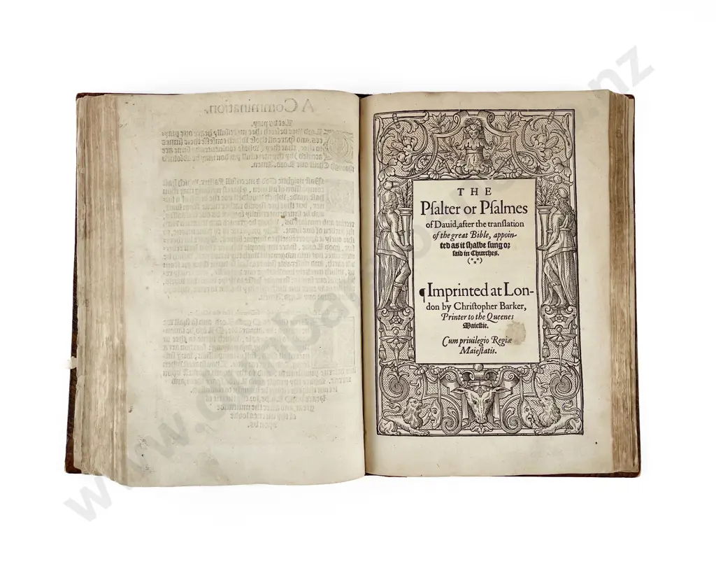 The Booke of Common  prayer 1580 Image 1++