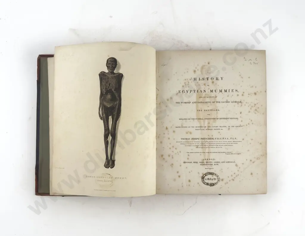 Pettigrew Thomas Joseph - History of Egyptian Mummies Image 1++