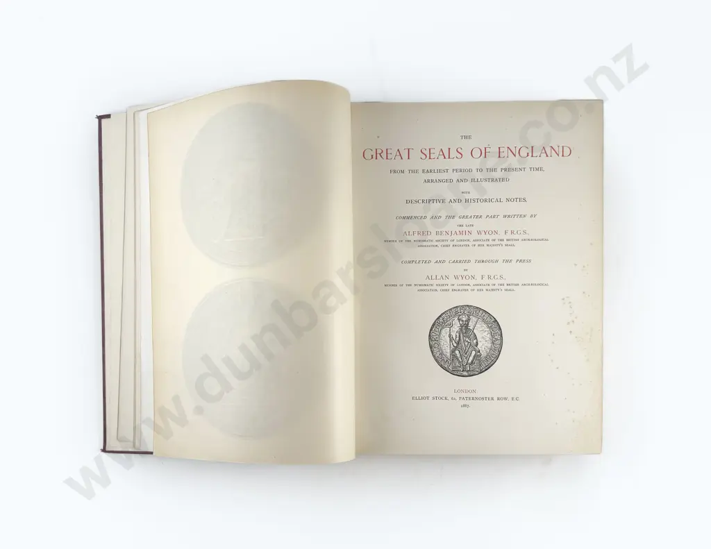 Wyon Alfred Benjamin & Allan - The Great Seals Of England Image 1++