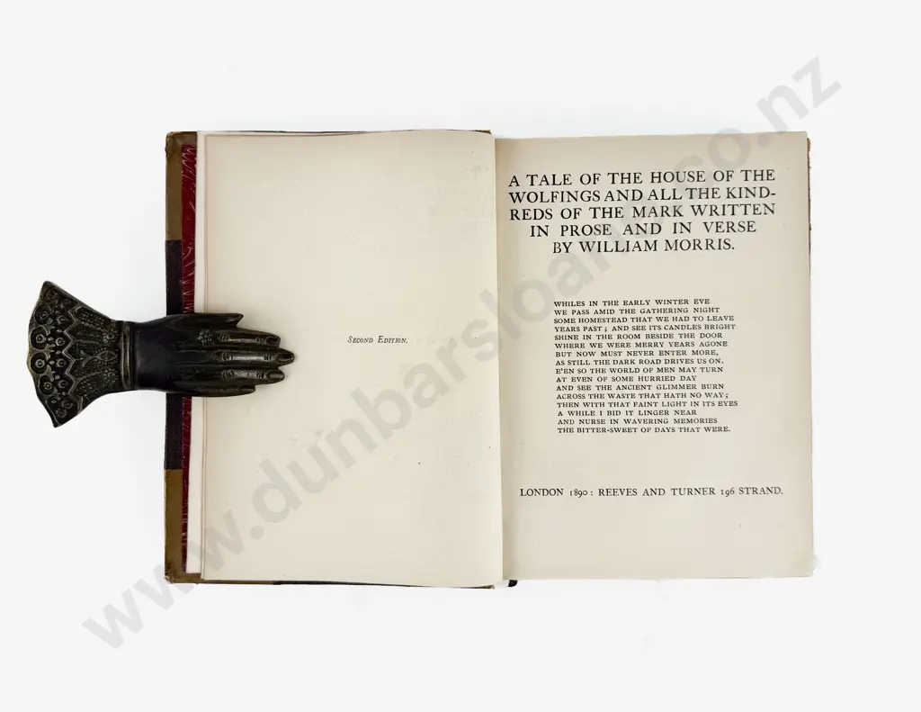 Morris William - A Tale Of The House Of The Wolfings And All The Kindreds Of The Mark Written In Prose And In Verse Image 1++