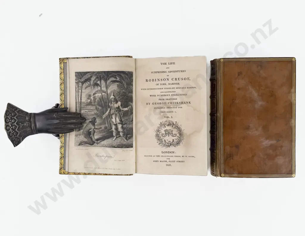 Defoe Daniel - The Life And Surprising Adventures of Robinson Crusoe Of York Mariner (2 Volumes) Image 1++