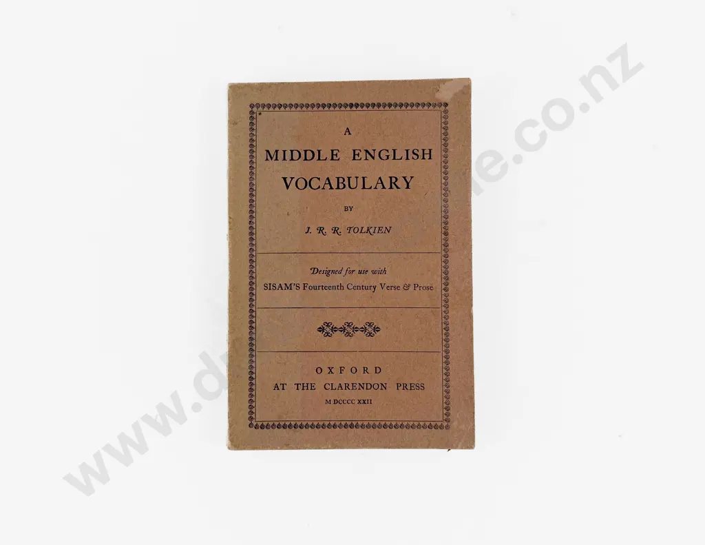 Tolkien J R R - A Middle English Vocabulary Image 1++