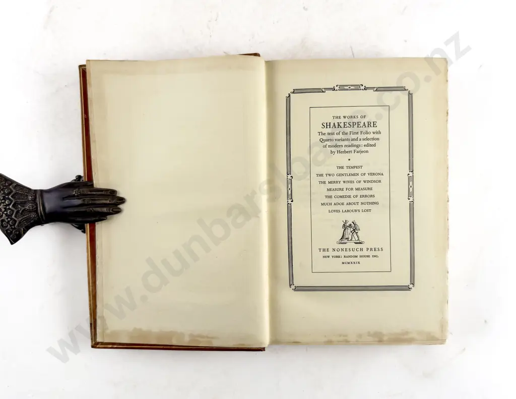 Shakespeare, William, The Works Of Shakespeare (Nonesuch Press, 7 Volumes) Image 1++