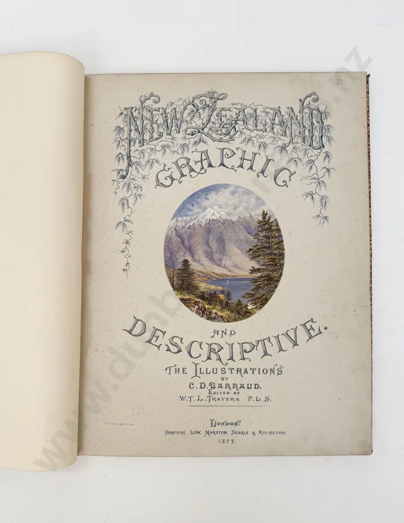Travers W T L (Editor) New Zealand Graphic And Descriptive Image 1++