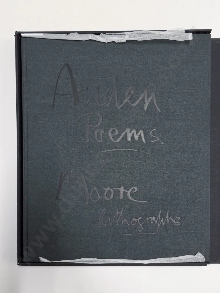 Auden W H & Moore Henry - Selections From Poems By Auden Image 1++