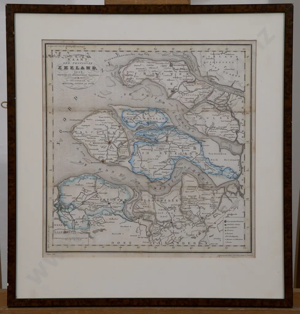 Mortier Covens en Zoon - Kaart Der Provincie Zeeland 1836 Image 1++