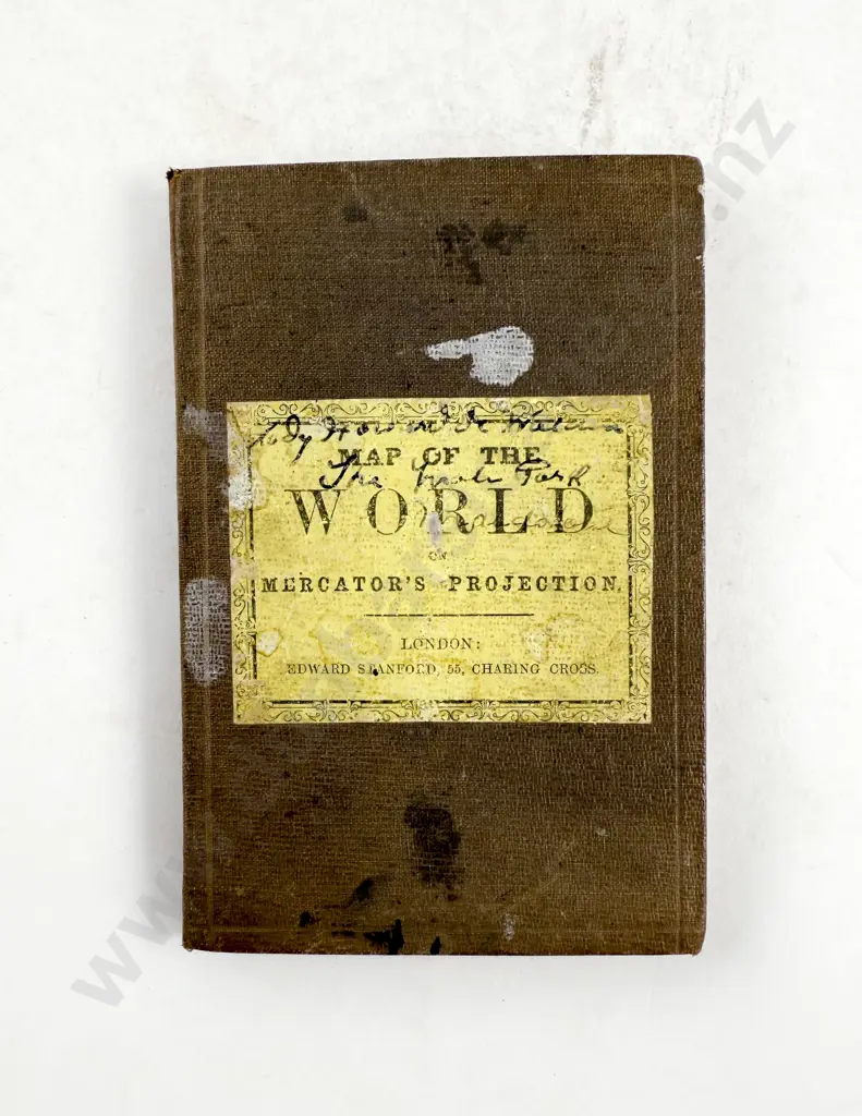 Map Of The World On Mercator's Projection By Edward Stanford London 1881 Image 1++