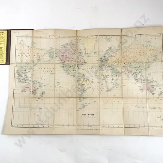 Map Of The World On Mercator's Projection By Edward Stanford London 1881