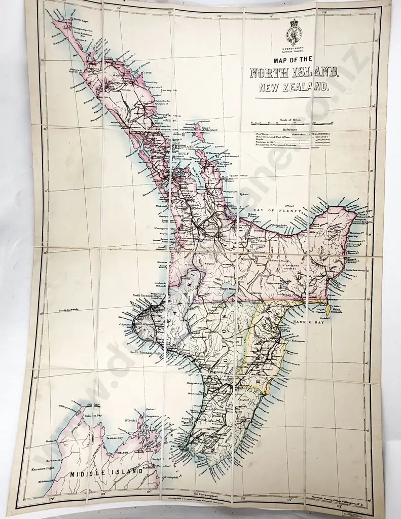 1891 Pair Of Maps Of The North & South Islands Of New Zealand By Edward Stanford London Image 1++