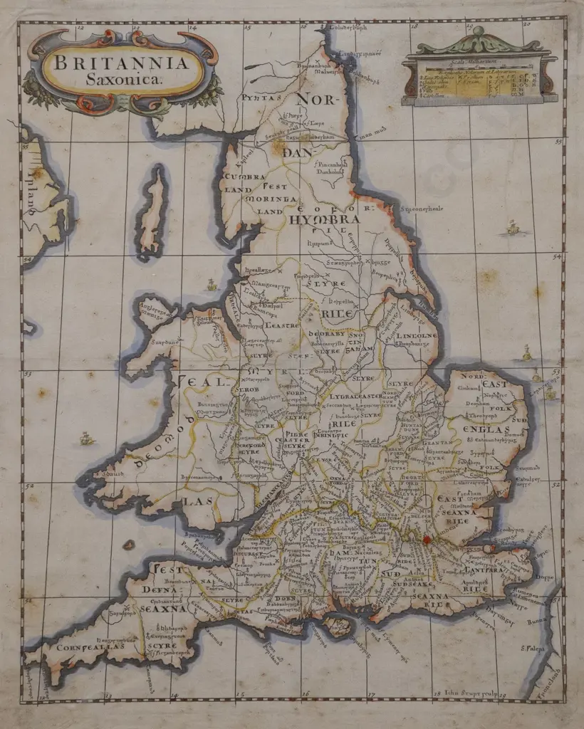 John Sturt - Britannia Saxonica 1695 Image 1++