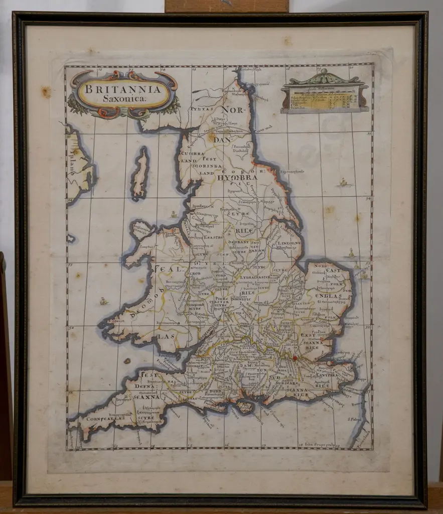 John Sturt - Britannia Saxonica 1695 Image 1++