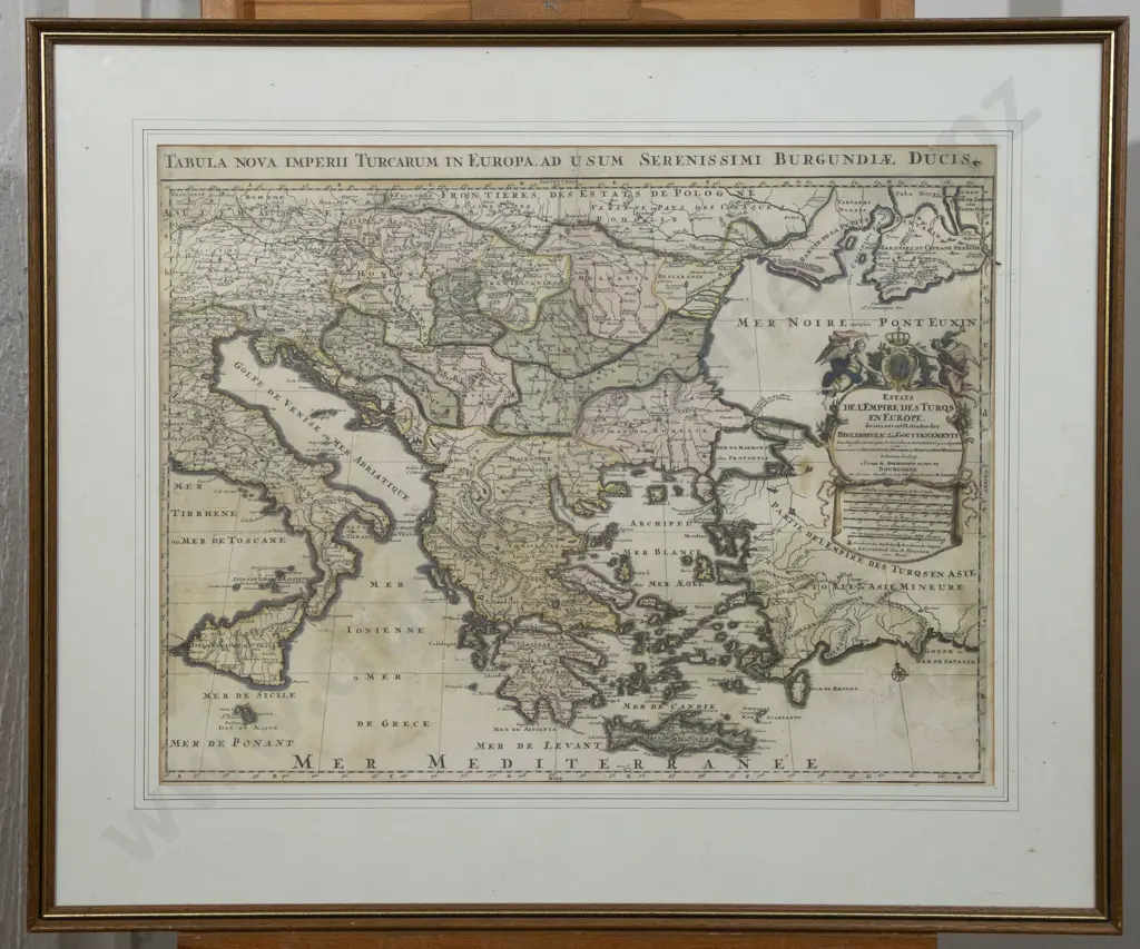 Alexis Hubert Jaillot - Tabula Nova Imperii Turcarum c1705 Image 1++