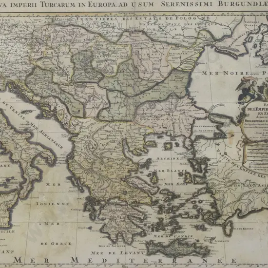 Alexis Hubert Jaillot - Tabula Nova Imperii Turcarum c1705