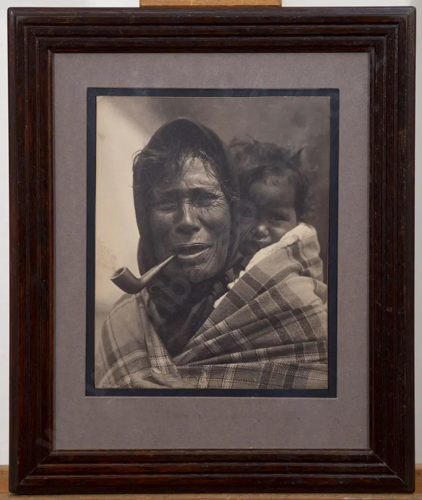 Albumen Photo Of Heni Ngoi Pawhatai & Mehon Taiapa by Charles Troughton Clarke Image 1++