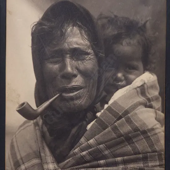 Albumen Photo Of Heni Ngoi Pawhatai & Mehon Taiapa by Charles Troughton Clarke