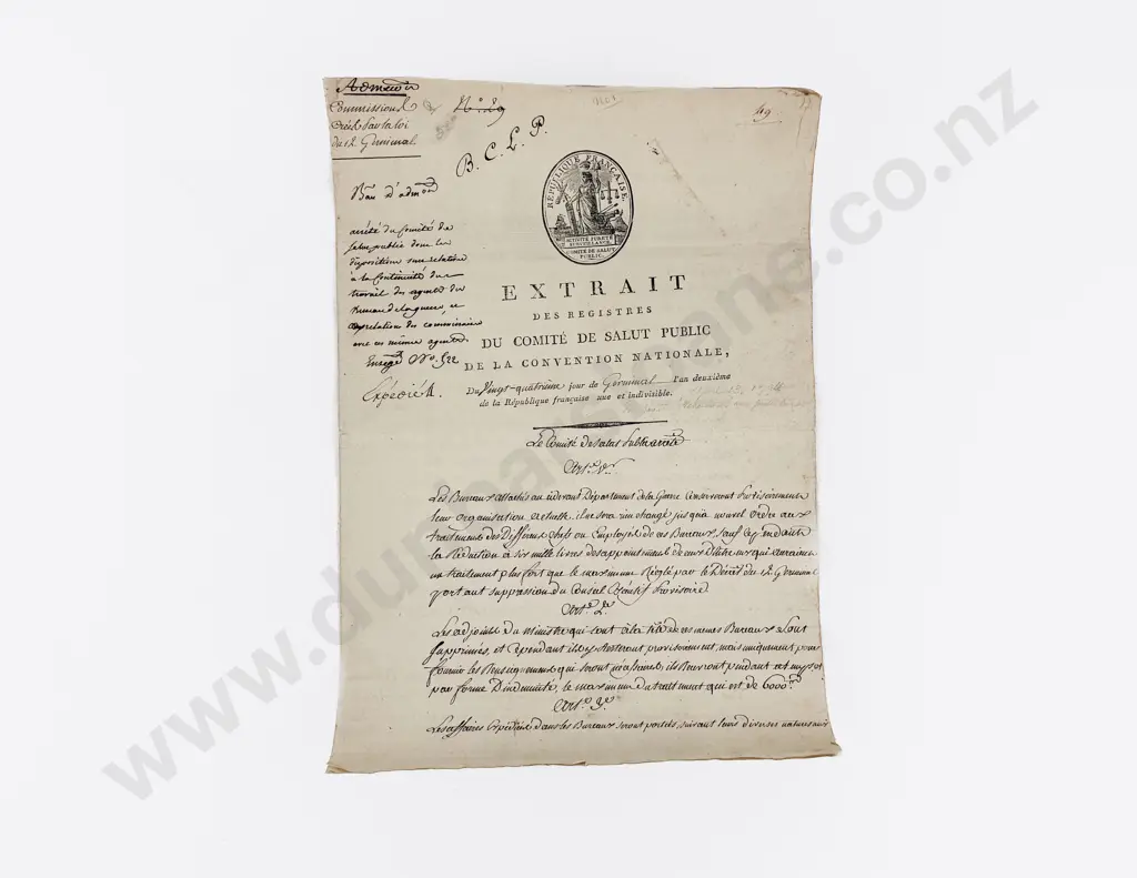 Interesting Group Of Late C18th & Early C19th French Revolution & Later Related Signed Documents Image 1++