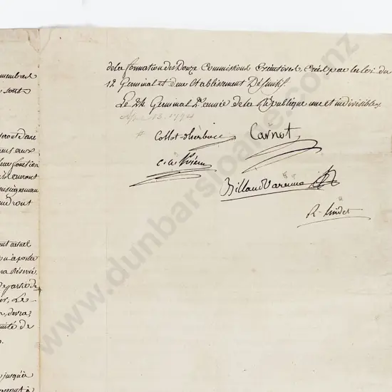 Interesting Group Of Late C18th & Early C19th French Revolution & Later Related Signed Documents