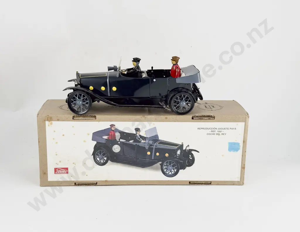 Boxed Paya (Spain) Reproduction Ref 1841 Tinplate Coche Del Rey Image 1++