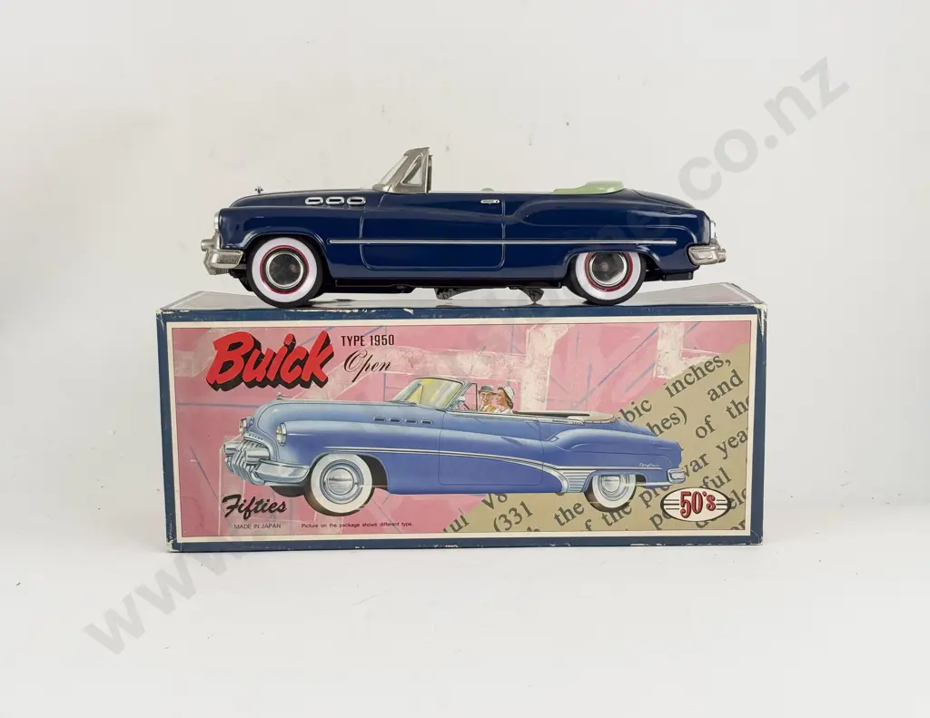 Boxed Made in Japan Tinplate Fifties Buick Open Type 1950 Image 1++