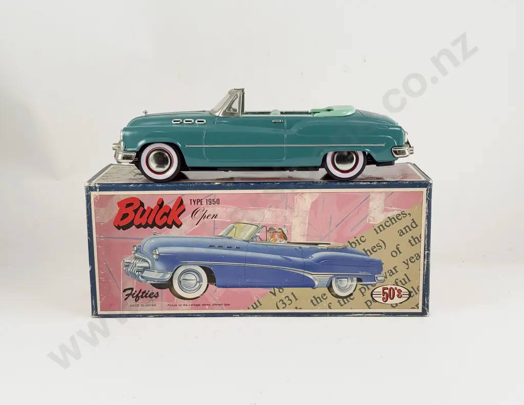 Boxed Made in Japan Tinplate Fifties Buick Open Type 1950 Image 1++