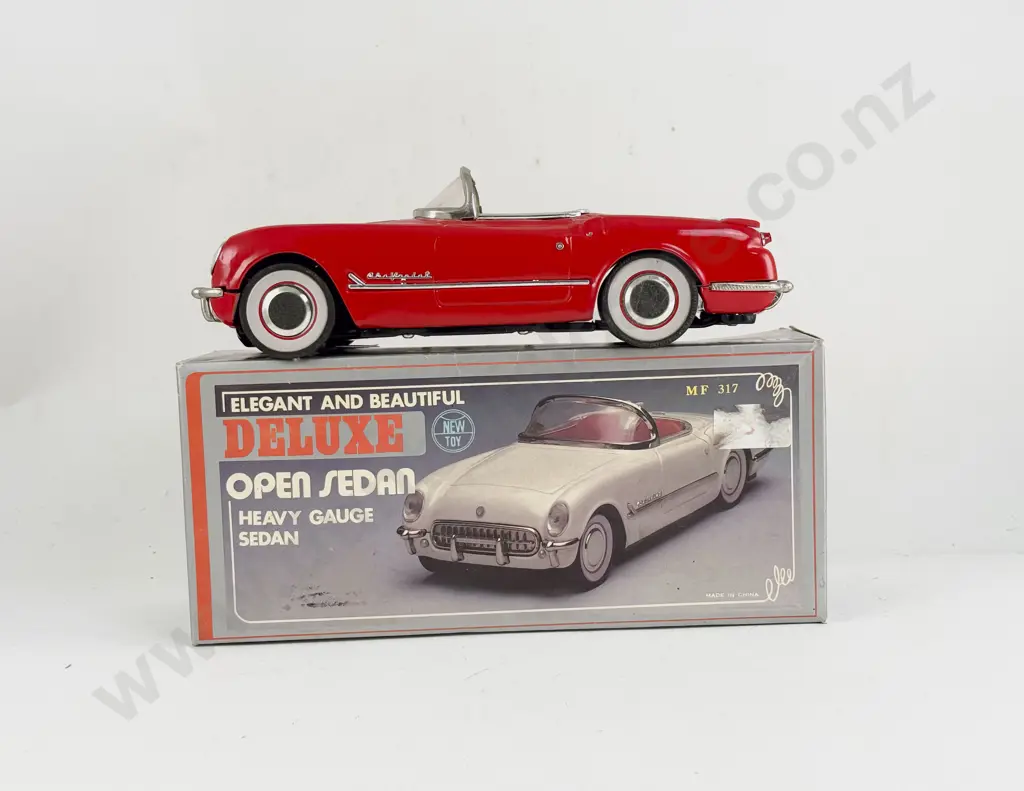 Boxed China MF317 Tinplate Luxe Car Open Sedan Heavy Gauge Image 1++