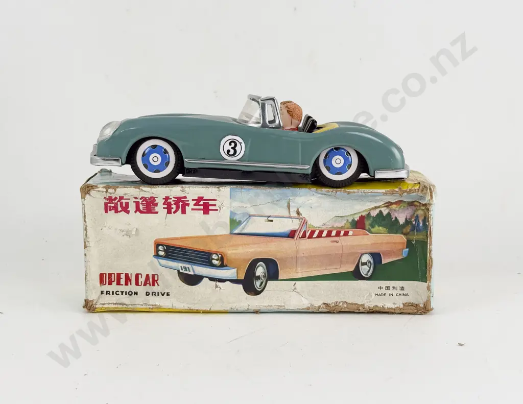 Boxed China MF763 Tinplate Open Car Image 1++