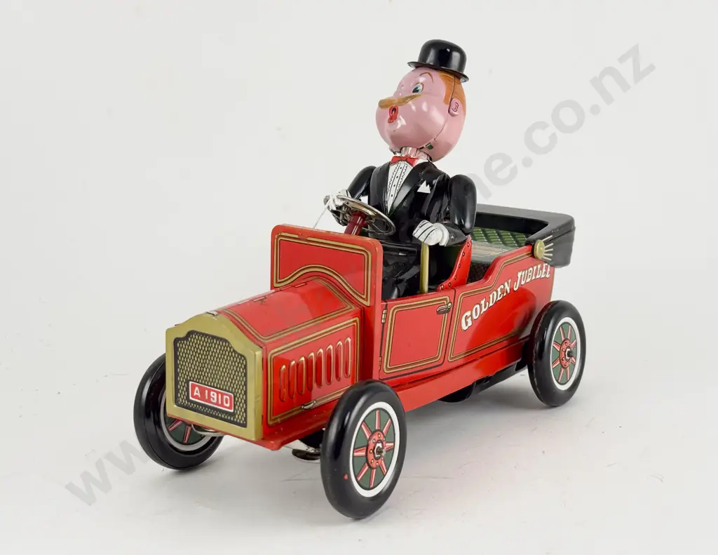 TN Mark Nomura Toys Japan Tinplate Oldtimer Sunday Driver Image 1++