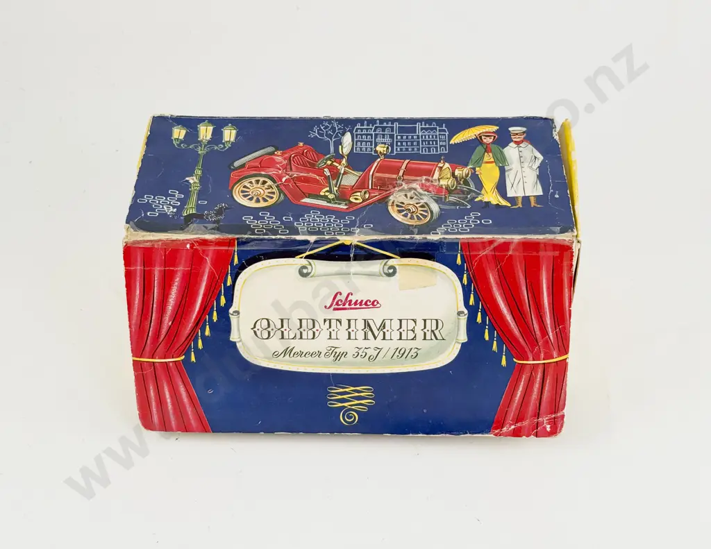 Part Boxed Schuco Made in Western Germany Tinplate 1225 Old Timer Mercer Typ 35J 1913 Image 1++