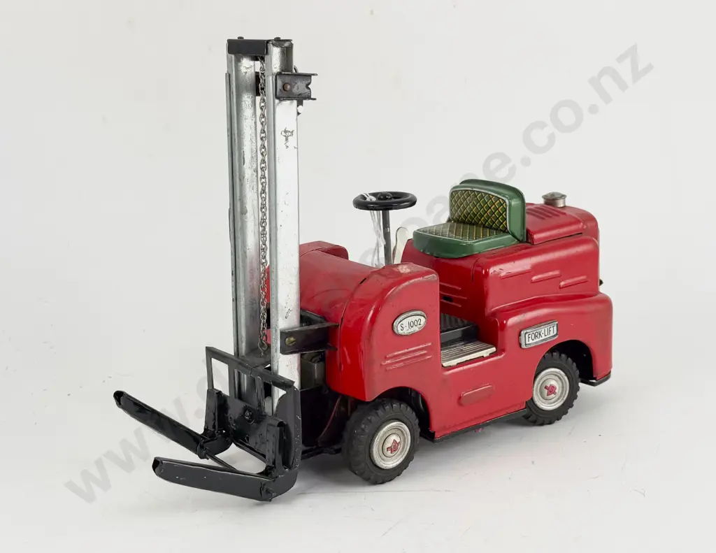 T M Mark Modern Toys Japan Tinplate S-1002 Fork-Lift Image 1++