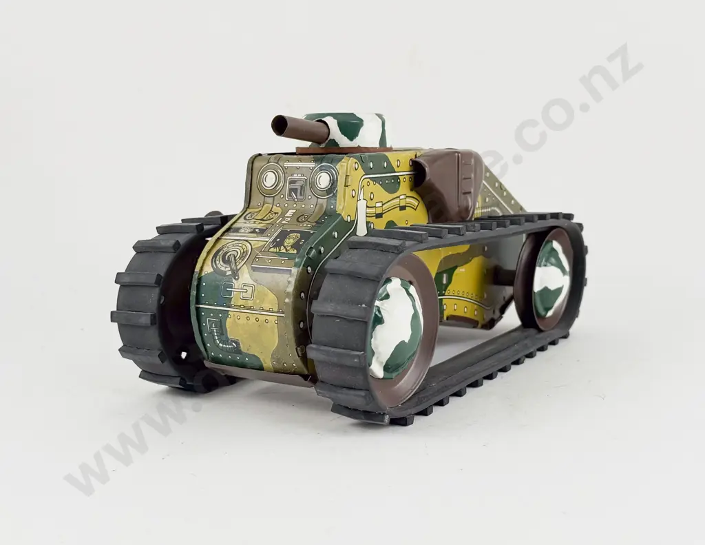 C1950 Marx E12 Tinplate WWII Tank Image 1++
