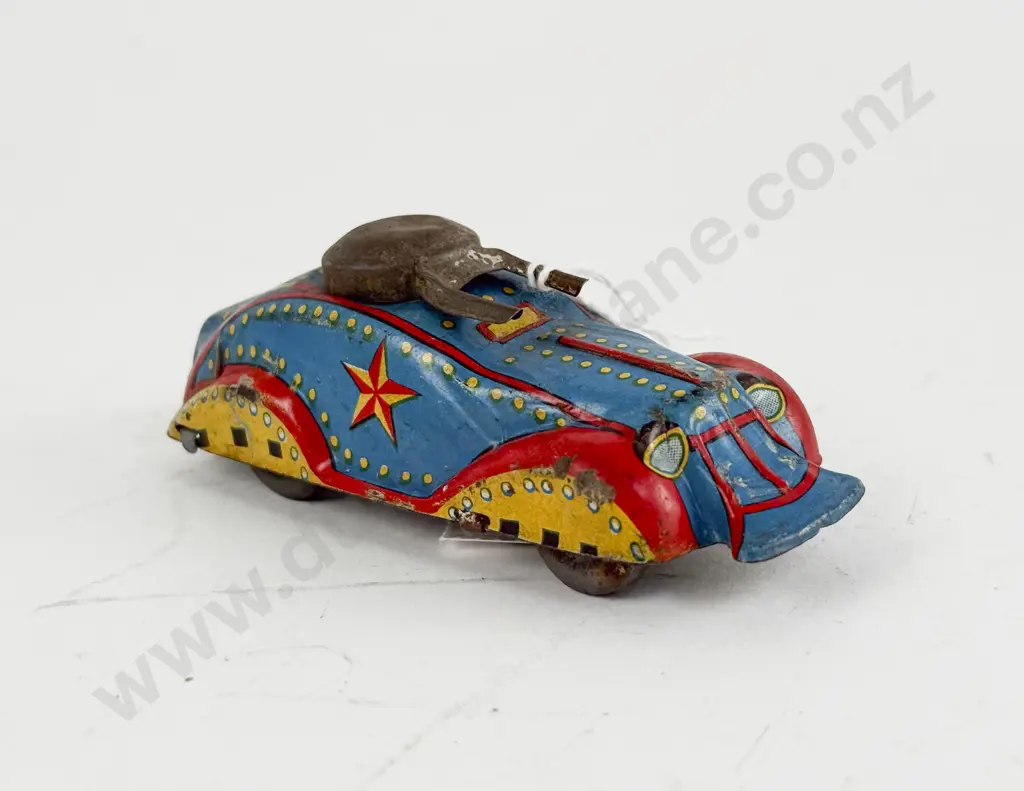 Circle Mark Made in Japan Tinplate Tank Image 1++