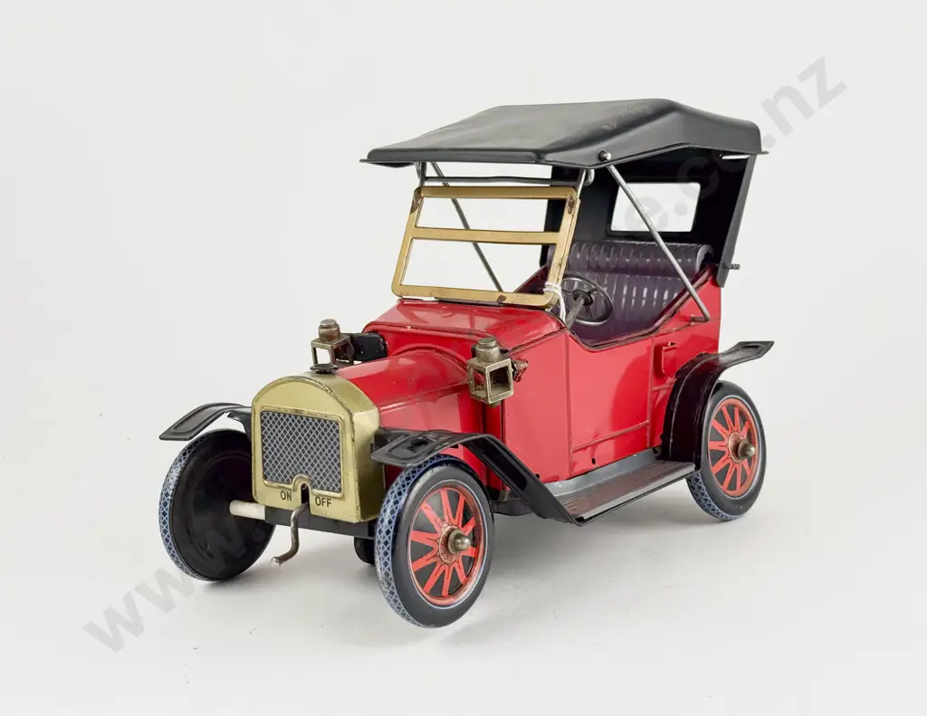 (Nomura) Japan Tinplate Veteran Car Image 1++