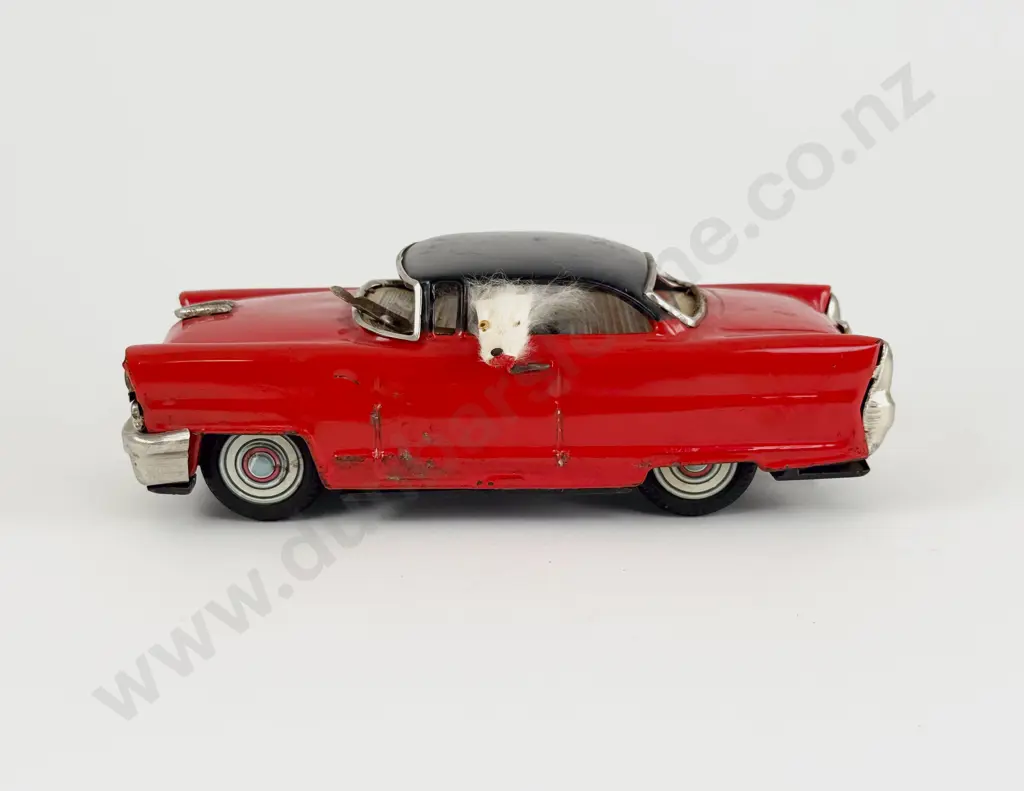 Made in Japan Tinplate Car with Dog in the Drivers Seat Image 1++