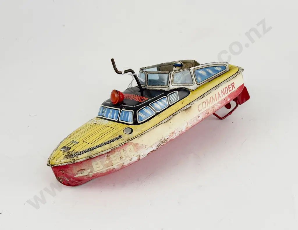 Bandai Made in Japan Tinplate Commander Speed Boat Image 1++