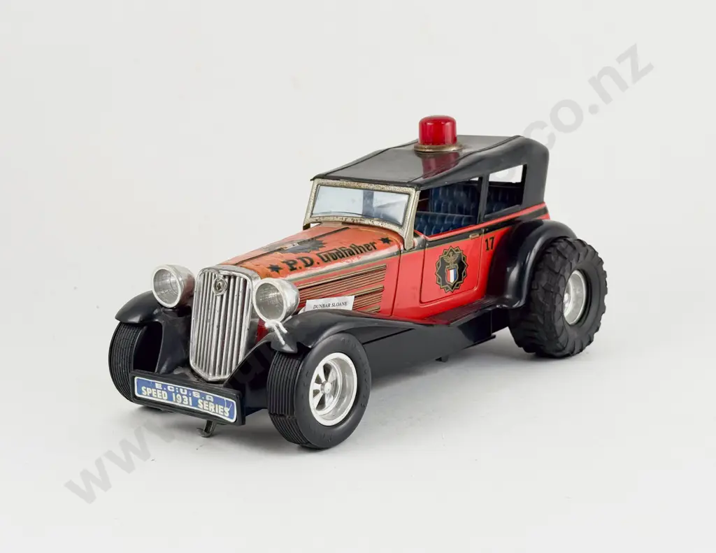 Taiyo Made in Japan Tinplate and Plastic FBI Godfather 17 Speed 1931 Series Image 1++