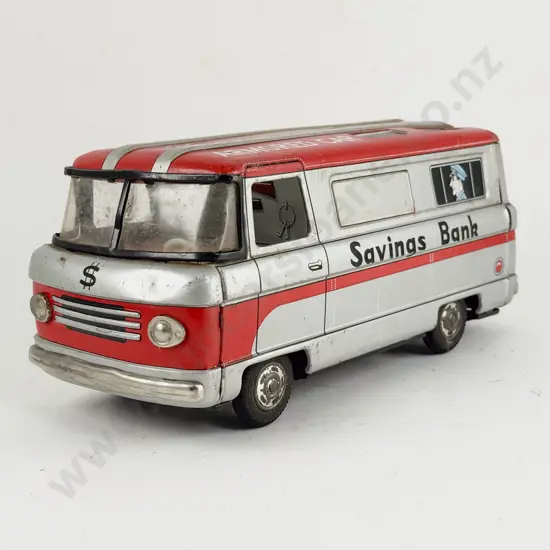 1960s Cragstan Tinplate Armored Car Savings Bank