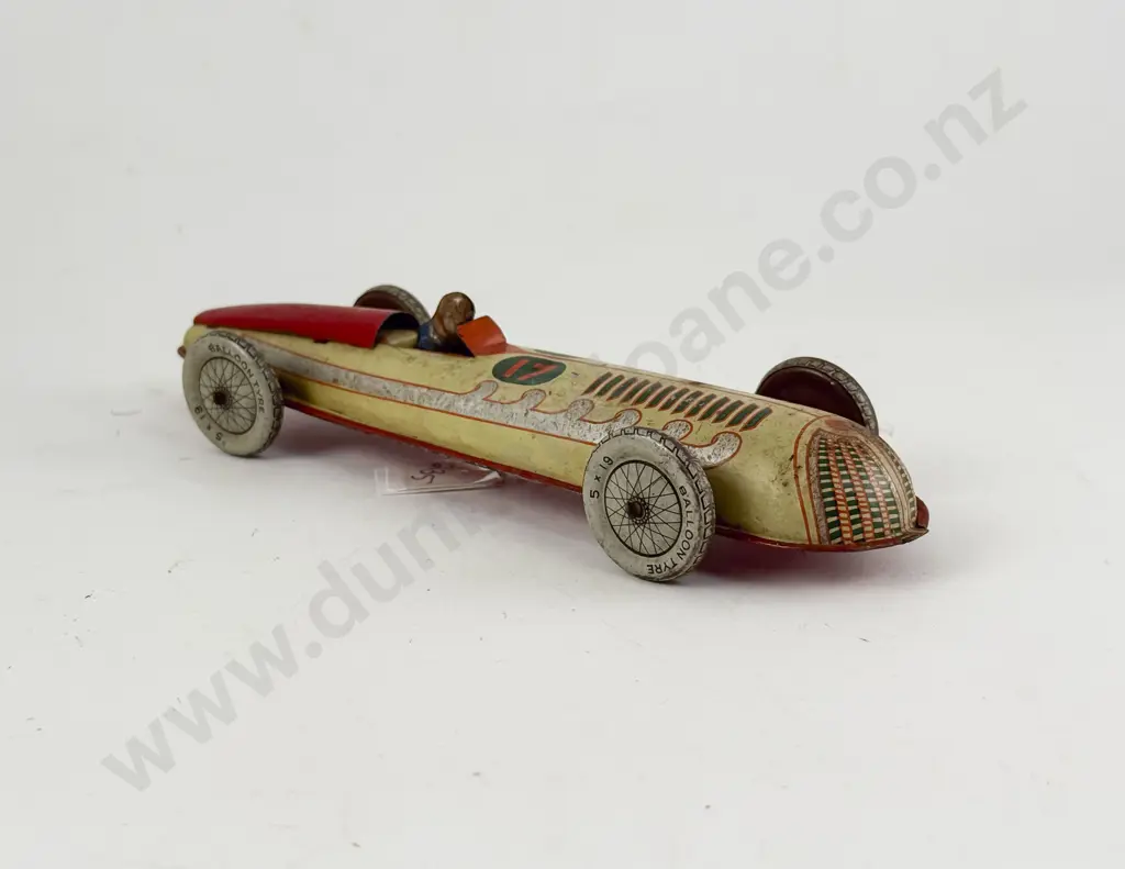 (Mettoy) Made in England Pressed Tinplate 17 Land Speed Racer Image 1++
