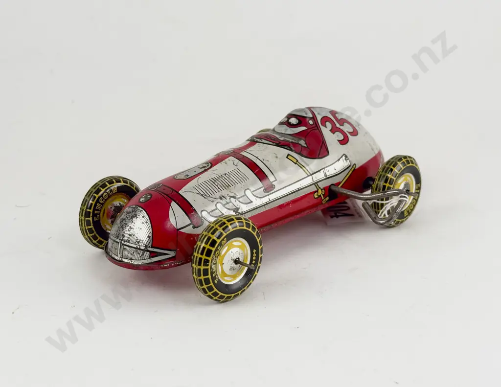 Lincoln Toys Tinplate 35 Racing Car Image 1++