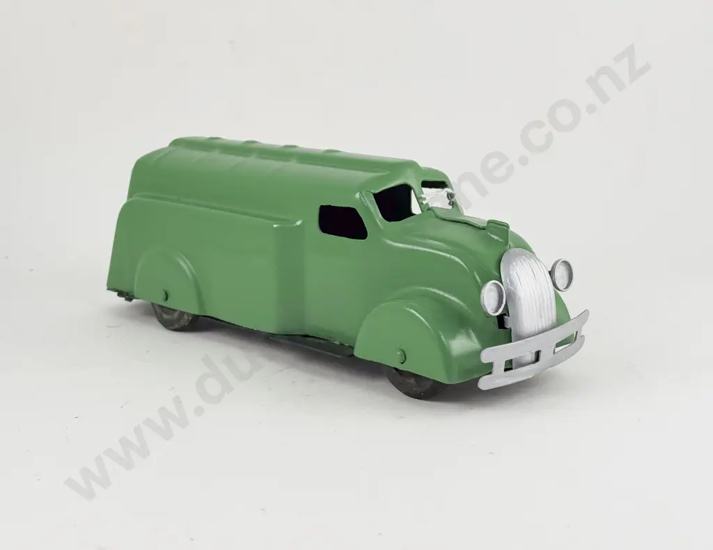 Vintage Restored Tinplate Petrol Delivery Van Image 1++
