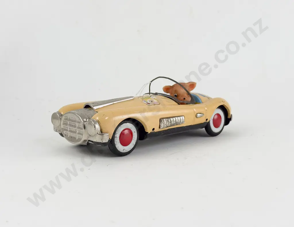 San Made in Japan Tinplate 4630 Animal Car Image 1++