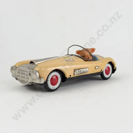 San Made in Japan Tinplate 4630 Animal Car
