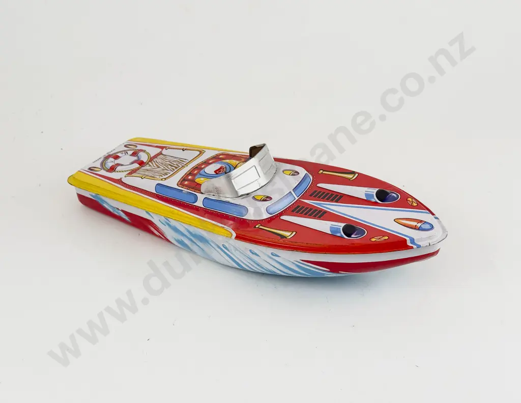 Made in Japan Tinplate No2 Speed Boat Image 1++