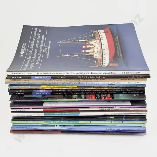 Small Qty Vintage Sotheby's Christies and other Auction House Toy Catalogues