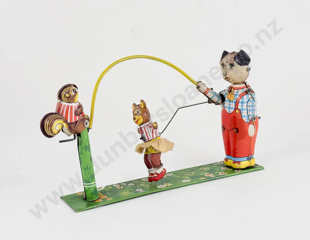TPS Mark Made in Japan Tinplate Animal Skip Rope Image 1++