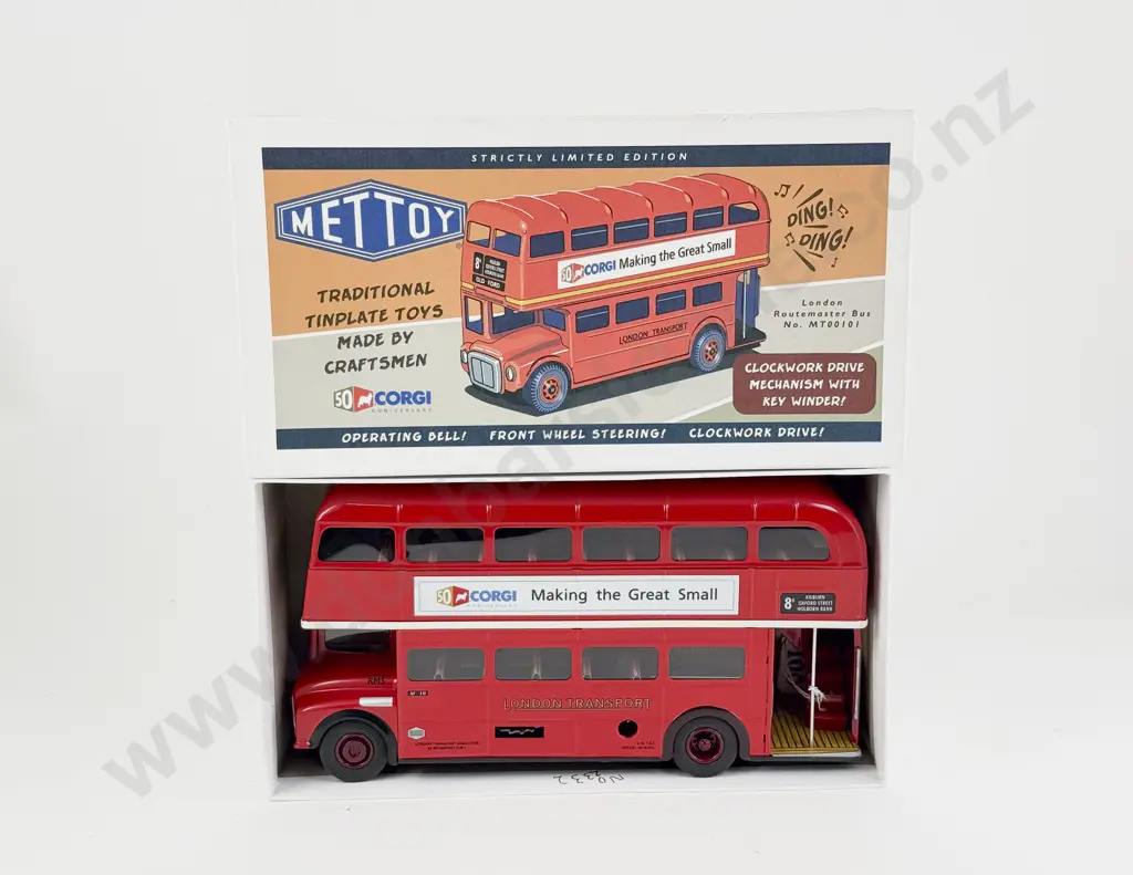 Boxed Mettoy Tinplate London Routemaster Bus Image 1++