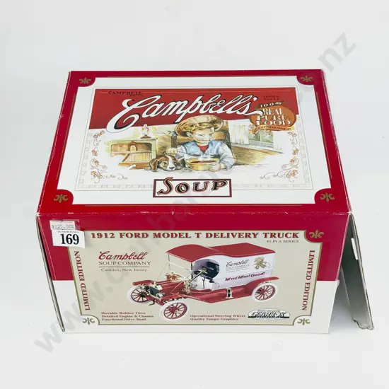 Boxed Gearbox 1912 Ford Model T Delivery Truck for Campbell Soup Company